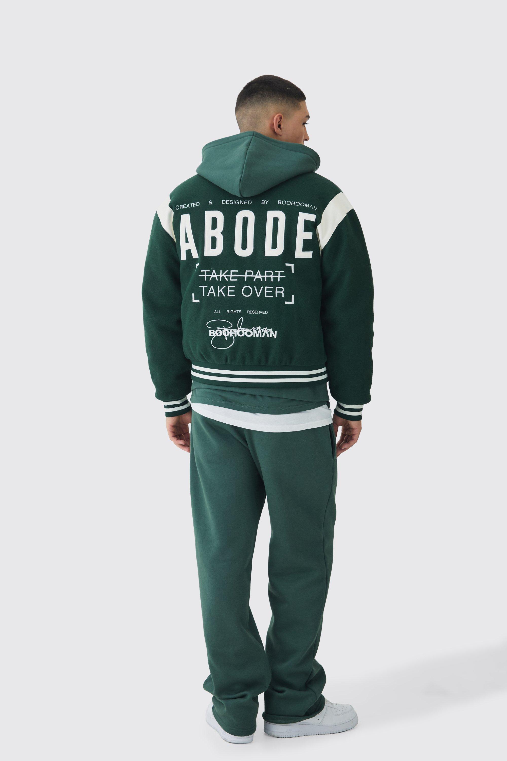 ジャケット・アウター everyone optimal jacket Abode Boxy Fit Varsity Jacket | boohoo